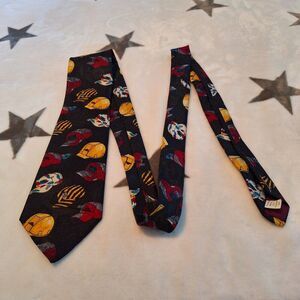 Vintage Home Improvement Tool Time Mens Neck Tie Tim’s Work Hats Novelty